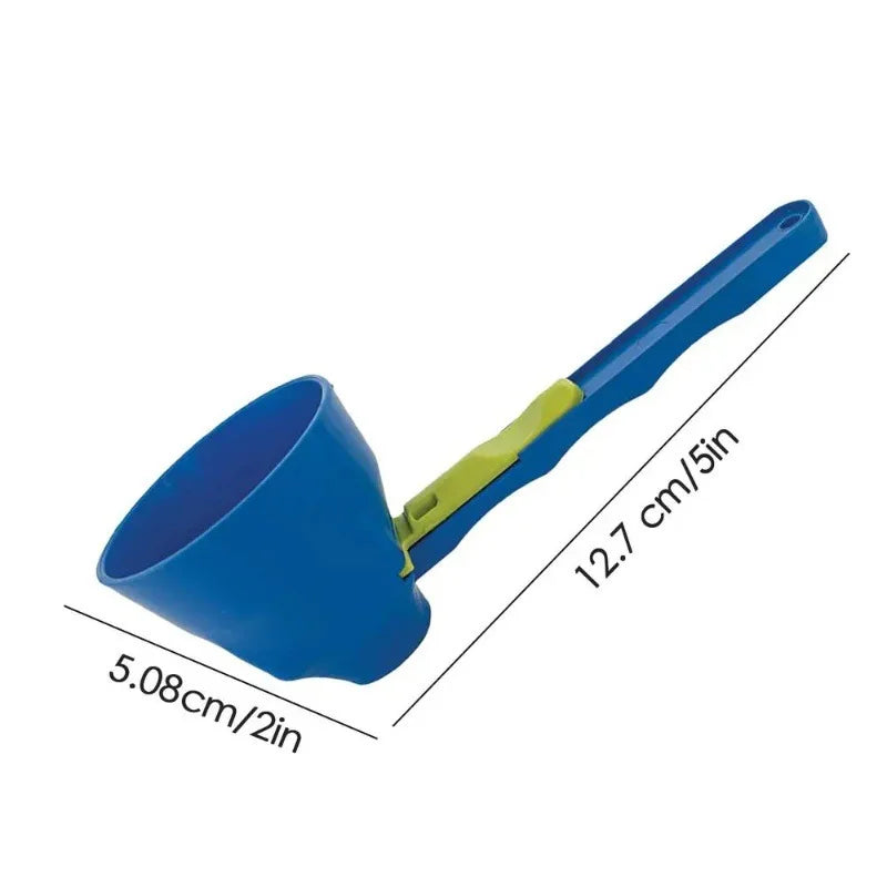 Durable PP Material Mess-Free Protein Powder Scoop - Sliding Funnel for Milk & Supplements, Kitchen Gadget for All Occasions